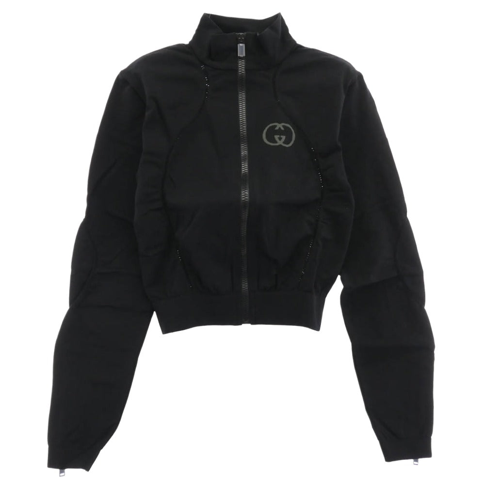 GUCCI グッチ 716747 XJETV Seamless Jersey Zip Jacket シームレス ジャージー ジップ ジャケット ブラック系 M【新古品】【未使用】【中古】
