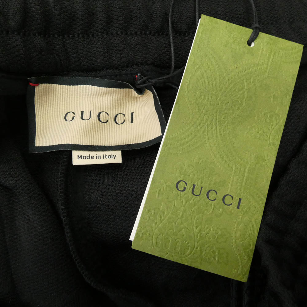 GUCCI グッチ 21AW 663569 XJDE9 GG Jacquard Jersey Jogging Trousers ジャカード ジャージー ジョギング トラウザー パンツ ブラック系 XXXL【新古品】【未使用】【中古】