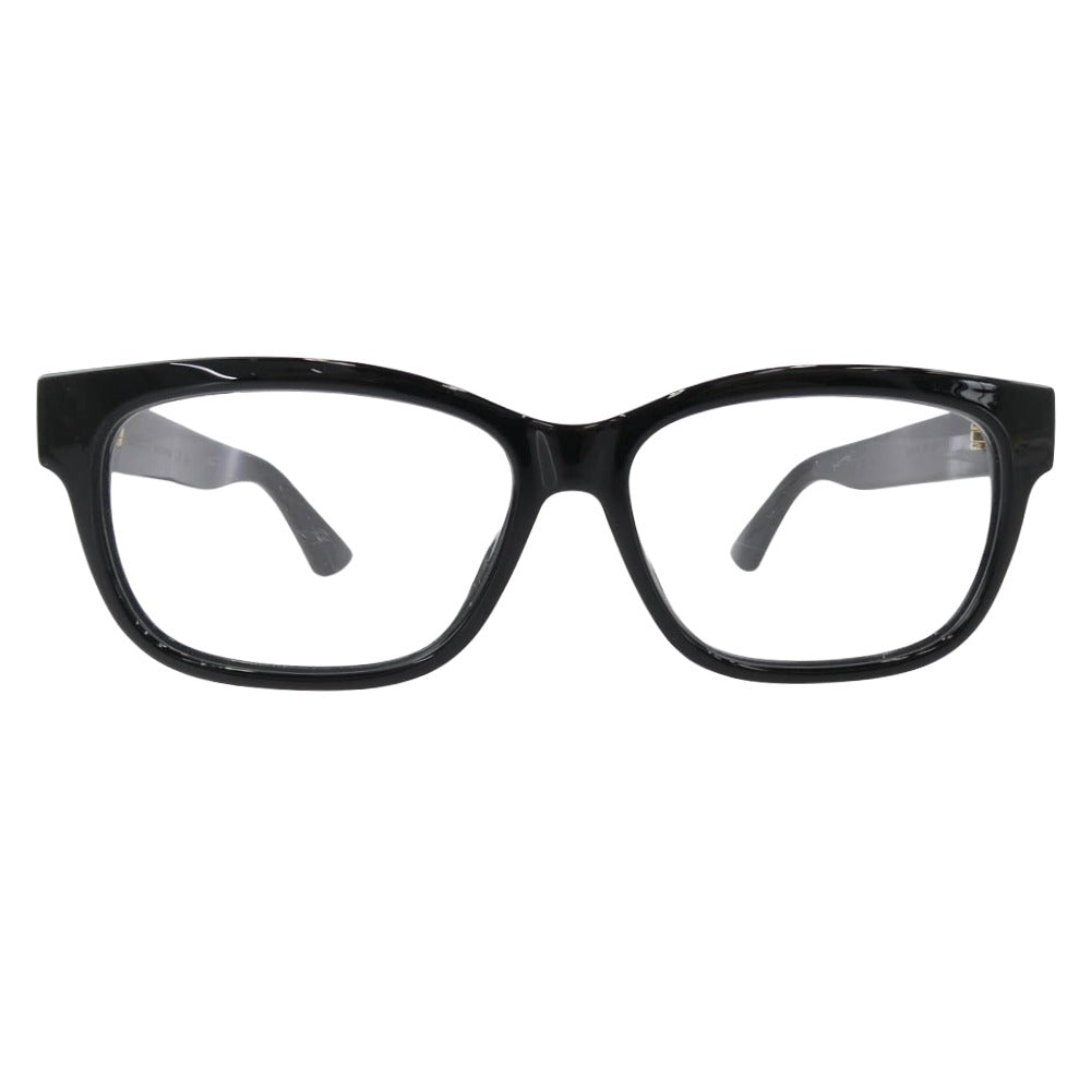 GUCCI グッチ GG1341O インターロッキングGテンプル フレーム アイウェア メガネ 眼鏡 ブラック系【中古】