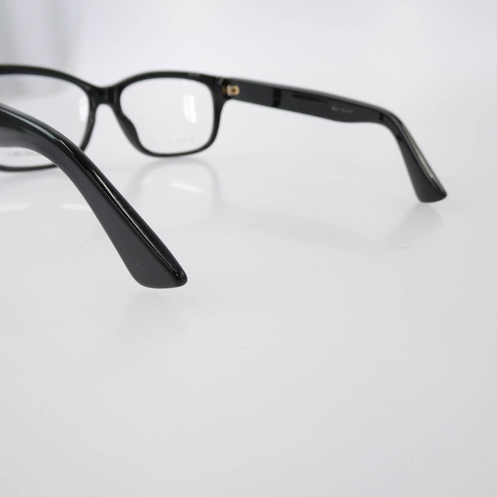 GUCCI グッチ GG1341O インターロッキングGテンプル フレーム アイウェア メガネ 眼鏡 ブラック系【中古】