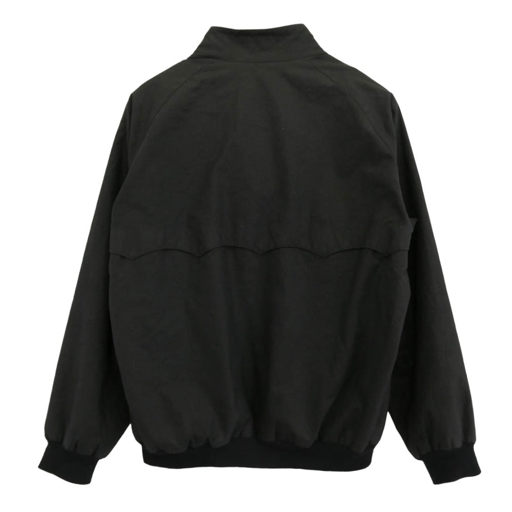 BARACUTA バラクータ 英国製 millerain 137 Project G-9 裏地チェック ワックスコットン ハリントンジャケット スウィングトップ ブラック系 44【中古】
