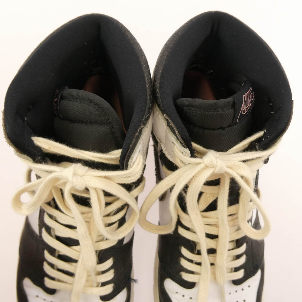 NIKE ナイキ 555088-108 AIR JORDAN 1 HIGH OG Bleached Coral エアジョーダン 1 ブリーチド コーラル ハイカット スニーカー ホワイト系 ブラック系 28cm【中古】