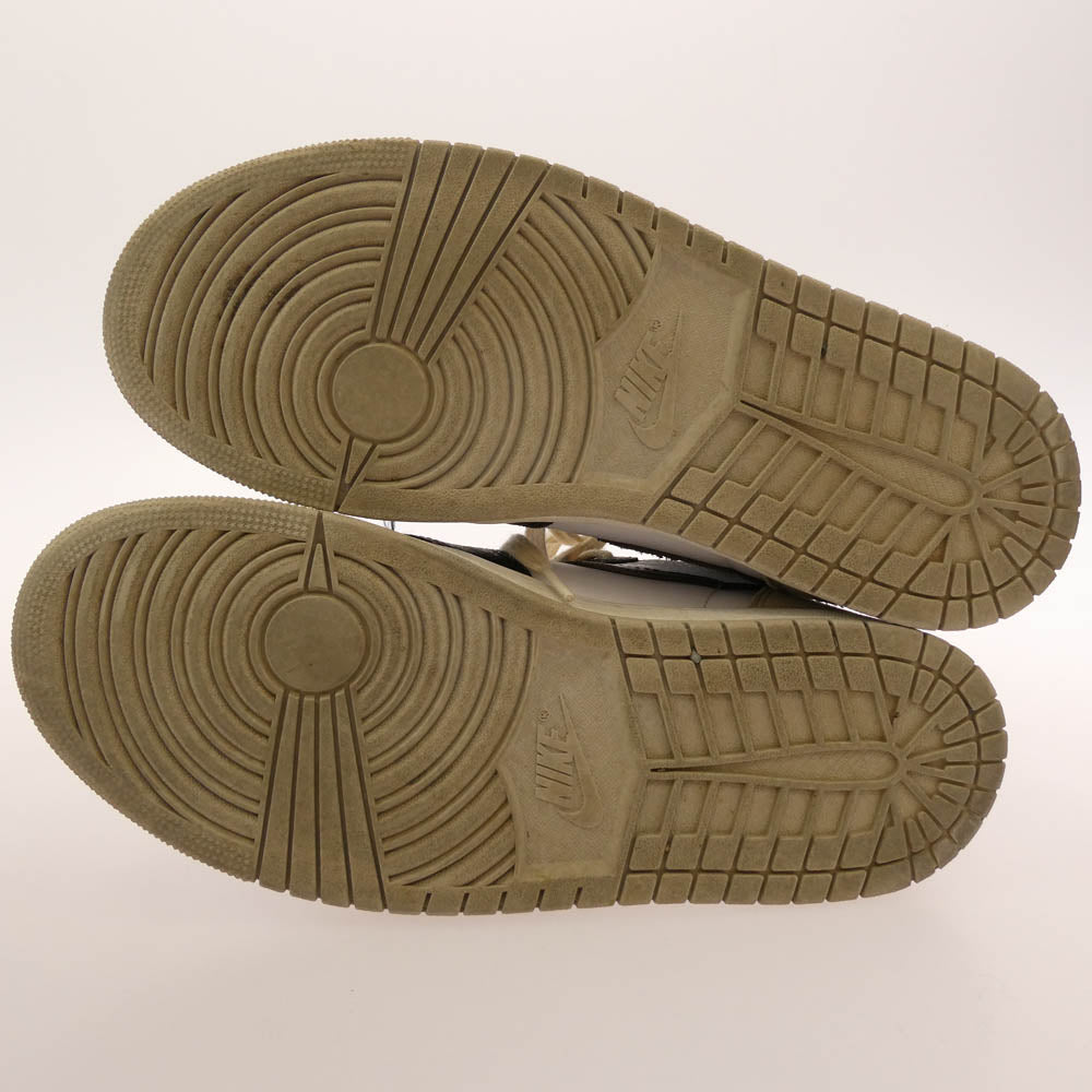 NIKE ナイキ 555088-108 AIR JORDAN 1 HIGH OG Bleached Coral エアジョーダン 1 ブリーチド コーラル ハイカット スニーカー ホワイト系 ブラック系 28cm【中古】