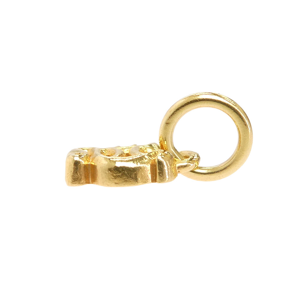 CHROME HEARTS クロムハーツ（原本有） 22K STACK ALPHABET CHARM アルファベット スタック チャーム Yイニシャルチャーム ペンダント トップ ゴールド系【中古】
