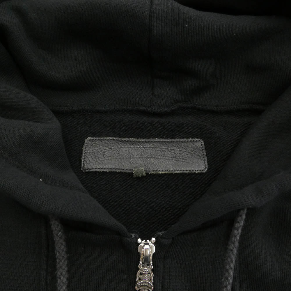 CHROME HEARTS クロムハーツ（原本無） SWTSHRT HD ZIP CHプラス パッチ ダガージップパーカー ブラック系 M【中古】