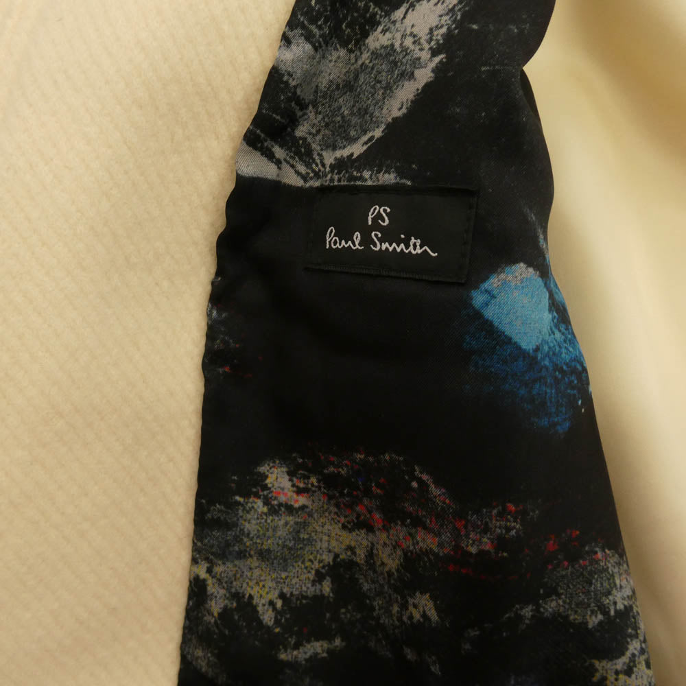 Paul Smith ポール・スミス PP-KS-45040 PS Paul Smith ウール ジップ アップ ジャケット オフホワイト系 L【中古】