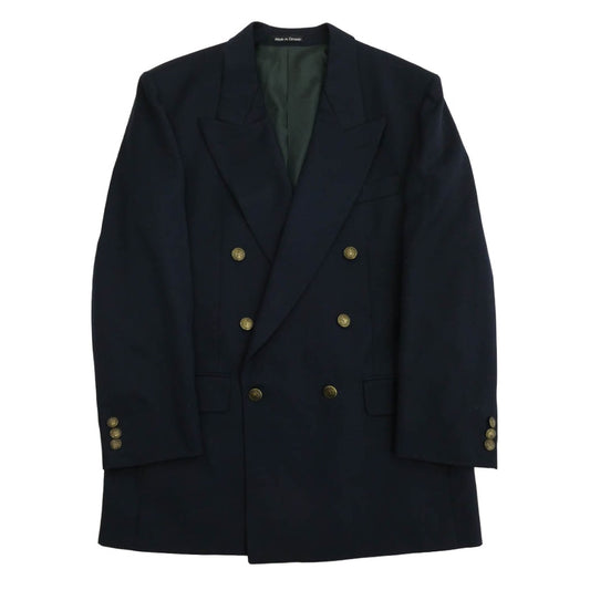 YVES SAINT LAURENT イヴサンローラン old カナダ製 オールド テーラード ジャケット 紺ブレ ネイビー系【中古】