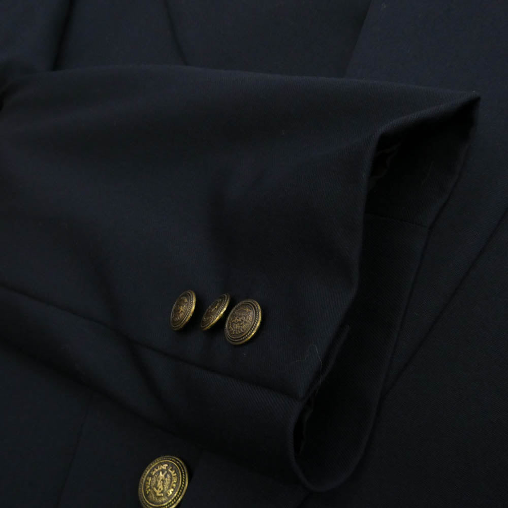 YVES SAINT LAURENT イヴサンローラン old カナダ製 オールド テーラード ジャケット 紺ブレ ネイビー系【中古】