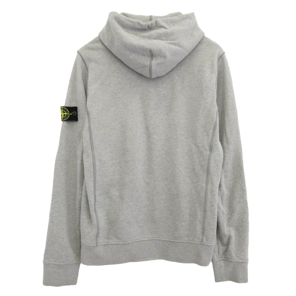 STONE ISLAND ストーンアイランド 701562851 Hoodie ロゴワッペン プルオーバー スウェット パーカー グレー系 L【中古】