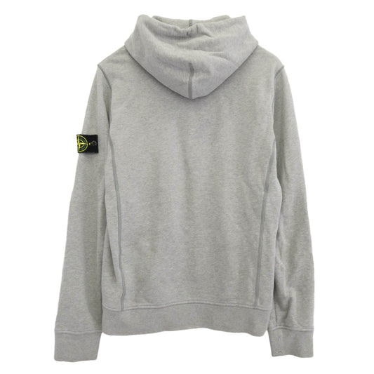 STONE ISLAND ストーンアイランド 701562851 Hoodie ロゴワッペン プルオーバー スウェット パーカー グレー系 L【中古】