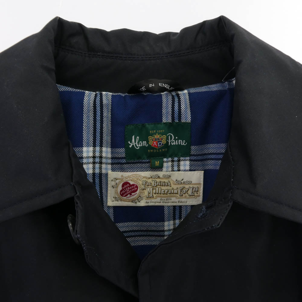 アランペイン GORDON 3/4 LENGTH RAINCOAT ワックスコットン レインコート コート ブラック系 M【中古】
