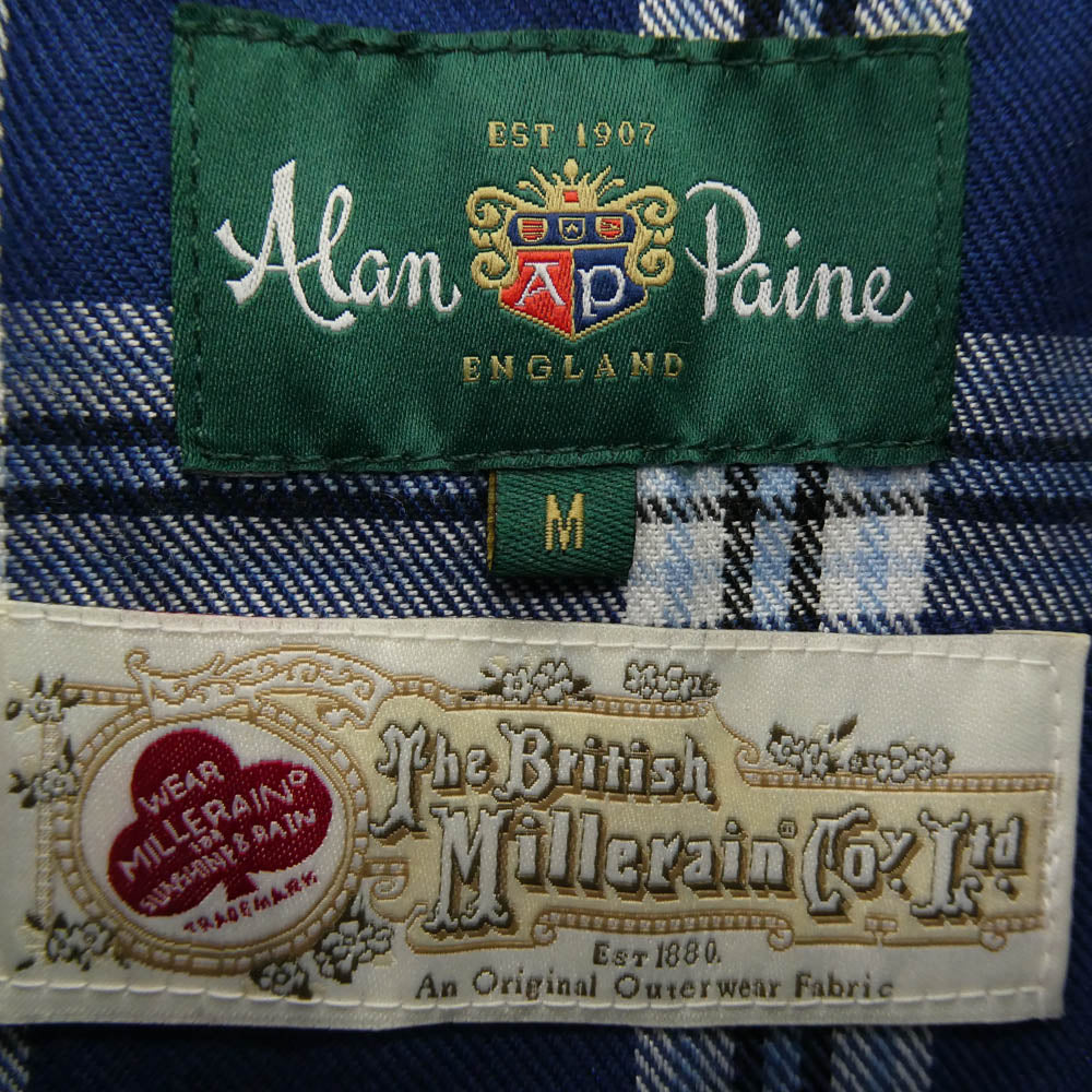 アランペイン GORDON 3/4 LENGTH RAINCOAT ワックスコットン レインコート コート ブラック系 M【中古】