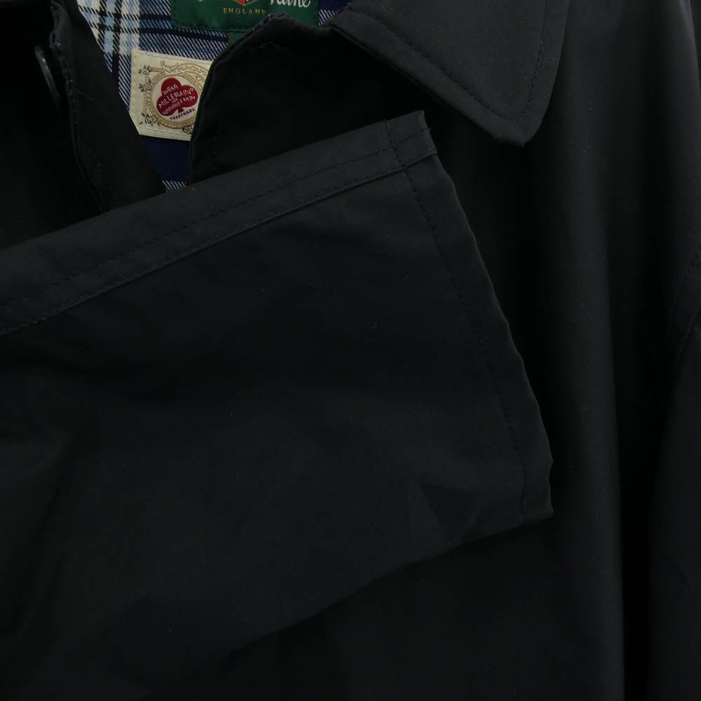 アランペイン GORDON 3/4 LENGTH RAINCOAT ワックスコットン レインコート コート ブラック系 M【中古】