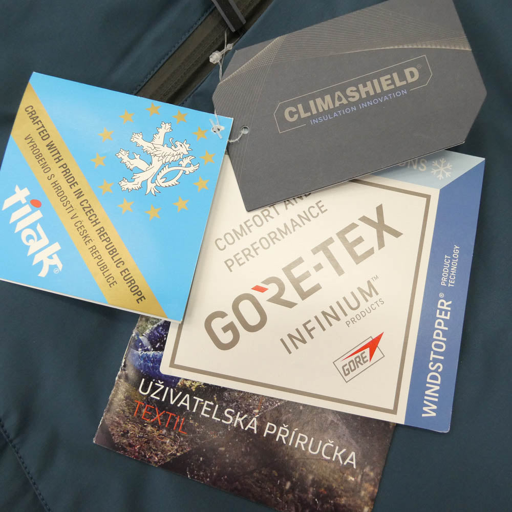 TILAK ティラック Svalbard Jacket ロゴ刺繍 フード スバルバード ジャケット ブルー ブルー系 S【極上美品】【中古】