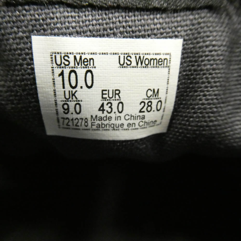 NEIGHBORHOOD ネイバーフッド VN0A38EN00G ×VANS バンズ MISTER CARTOON AUTHENTIC 44 DX ミスター カートゥーン オーセンティック ローカット スニーカー ブラック系 28cm【新古品】【未使用】【中古】