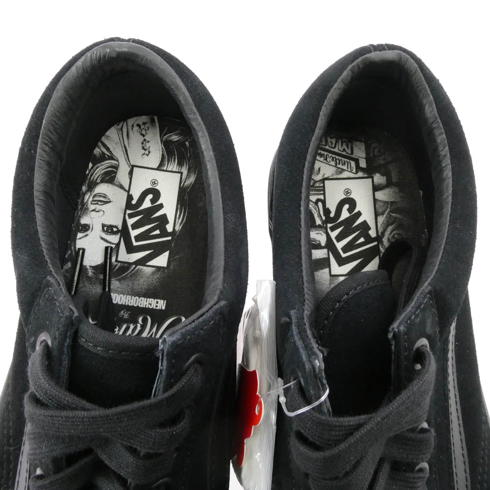 NEIGHBORHOOD ネイバーフッド VN0A38G200G ×VANS バンズ MISTER CARTOON OLD SKOOL 36 DX カートゥーン オールド スクール ローカット スニーカー ブラック系 28cm【新古品】【未使用】【中古】