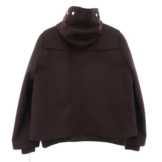 Sacai サカイ 25AW 25-03846M Wool Melton Blouson ウール メルトン ブルゾン ダッフル コート ブラウン系 3【極上美品】【中古】