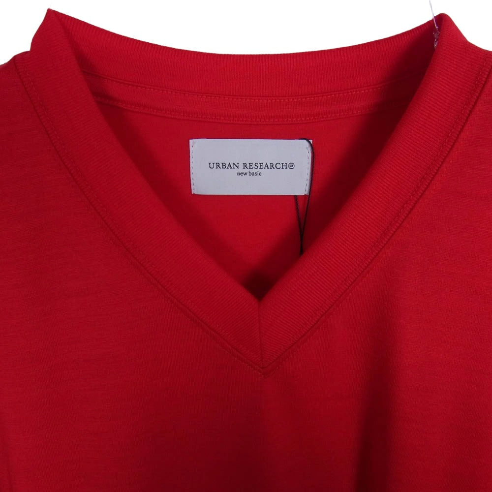 URBAN RESEARCH アーバンリサーチ URA7-11H003 WASHABLE MERINO WOOL V/N メリノウール Vネック ニット レッド系 M【極上美品】【中古】