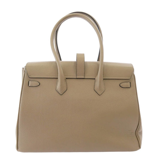 TOMORROWLAND トゥモローランド 65035103500 BROOKLYN MUSEUM 別注 VOYAGE ブルックリン ミュージアム レザー トートバッグ ベージュ系【中古】