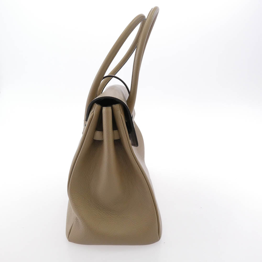 TOMORROWLAND トゥモローランド 65035103500 BROOKLYN MUSEUM 別注 VOYAGE ブルックリン ミュージアム レザー トートバッグ ベージュ系【中古】