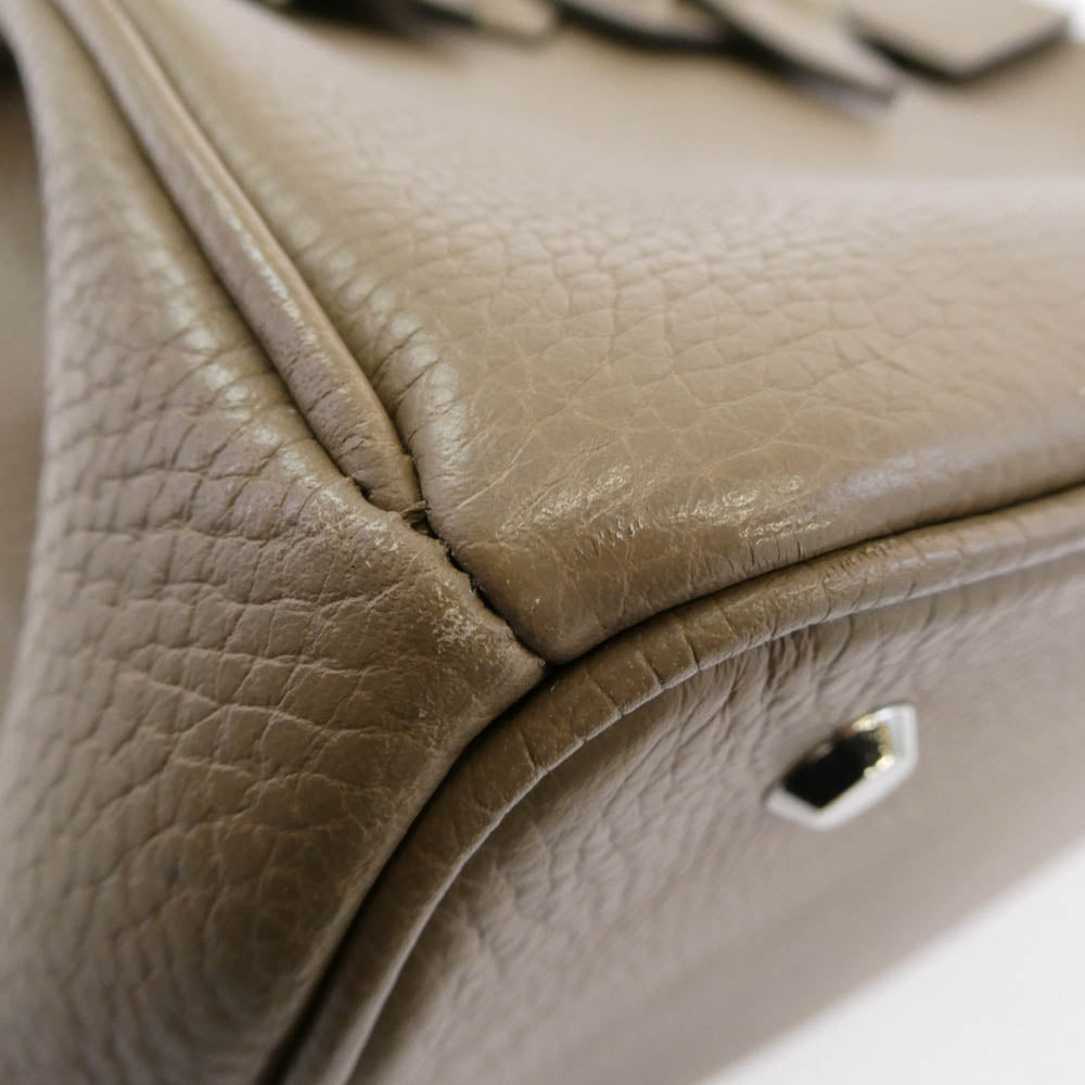 TOMORROWLAND トゥモローランド 65035103500 BROOKLYN MUSEUM 別注 VOYAGE ブルックリン ミュージアム レザー トートバッグ ベージュ系【中古】