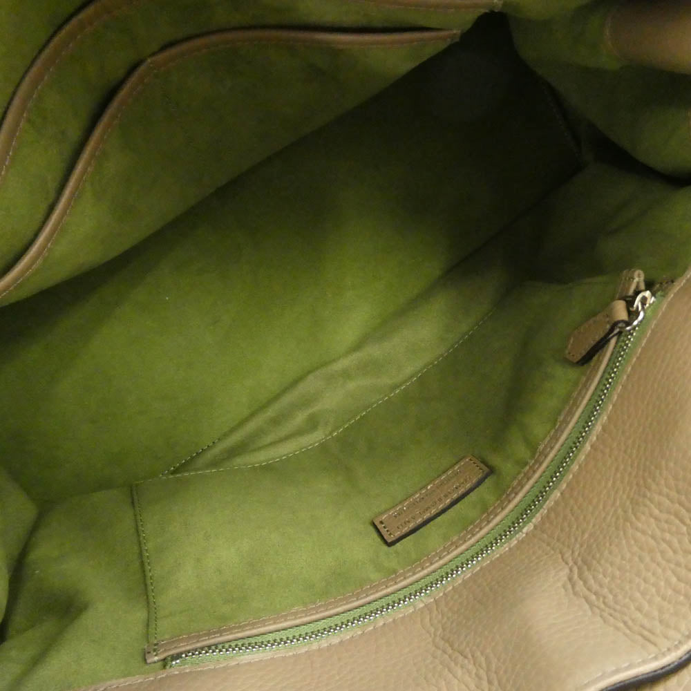 TOMORROWLAND トゥモローランド 65035103500 BROOKLYN MUSEUM 別注 VOYAGE ブルックリン ミュージアム レザー トートバッグ ベージュ系【中古】