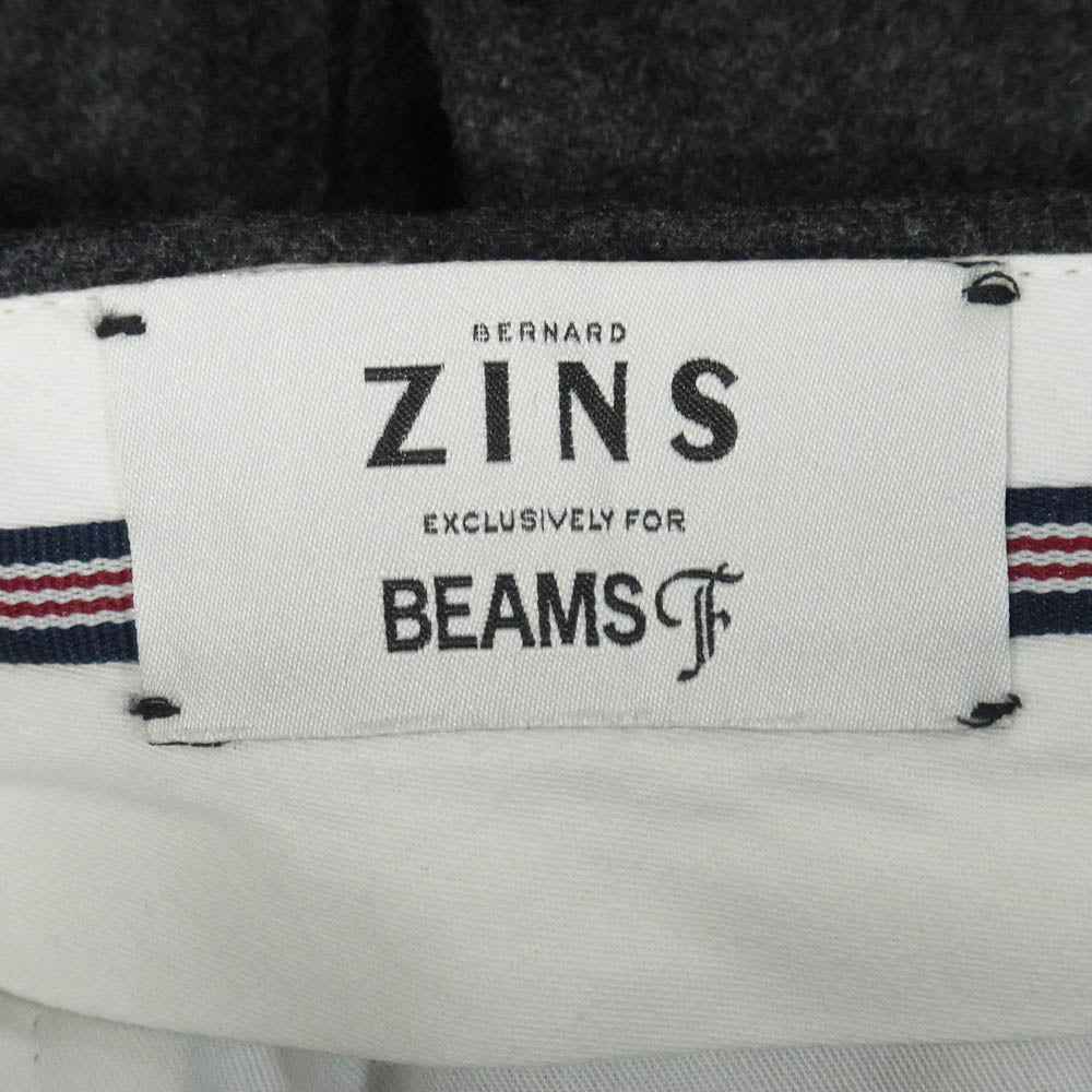 ベルナールザンス BEAMS ビームスF別注 ウール スラックス パンツ チャコール系 42【美品】【中古】