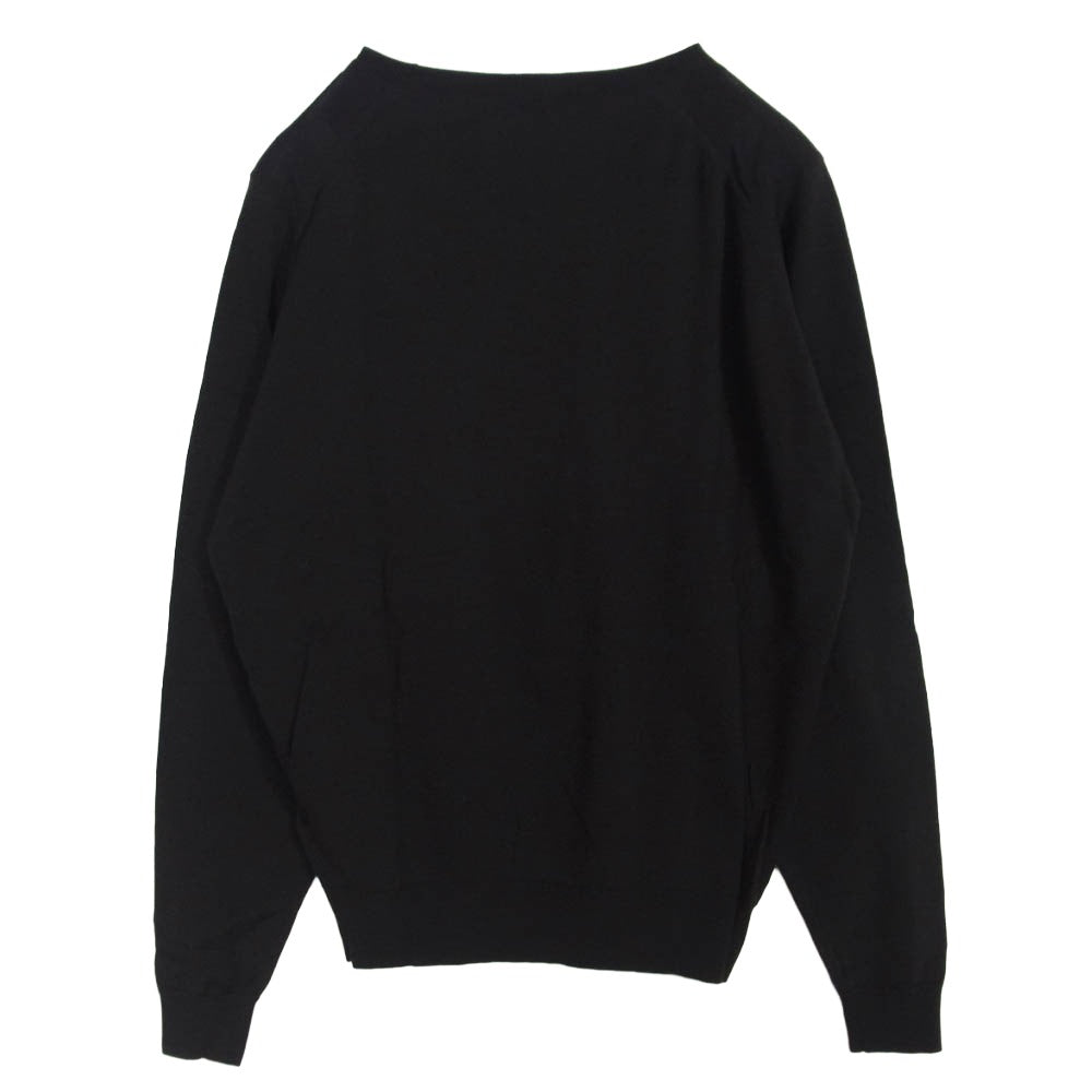 JOHN SMEDLEY ジョンスメドレー クルーネック ウール ニット セーター ダークブラウン系 M【中古】