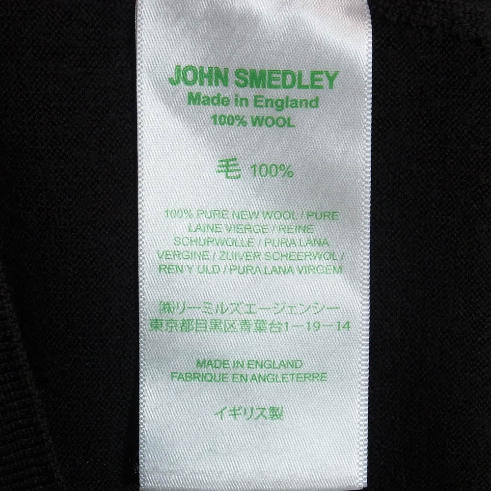 JOHN SMEDLEY ジョンスメドレー クルーネック ウール ニット セーター ダークブラウン系 M【中古】