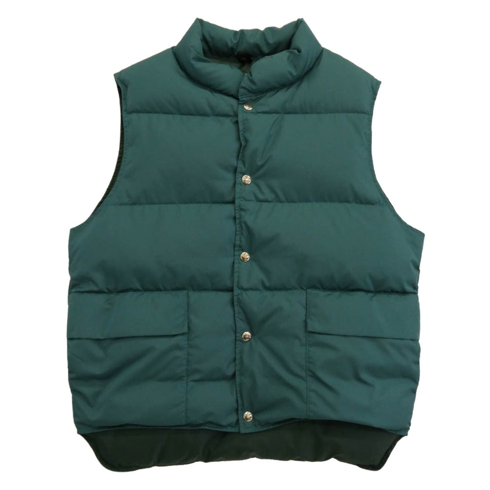 WOOLRICH ウールリッチ WOVE0100BE ×BEAMS F ビームスF VINTAGE VEST ヴィンテージ ダウン ベスト グリーン系 M【中古】