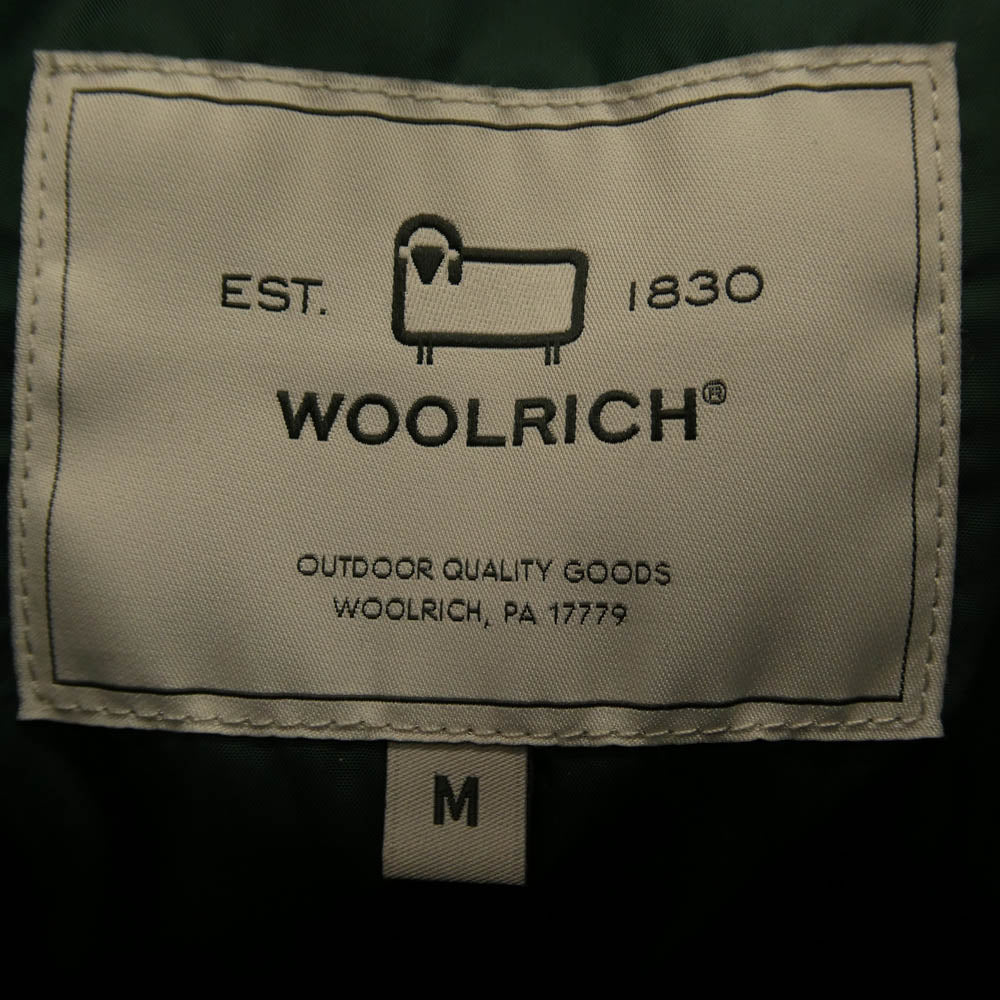 WOOLRICH ウールリッチ WOVE0100BE ×BEAMS F ビームスF VINTAGE VEST ヴィンテージ ダウン ベスト グリーン系 M【中古】