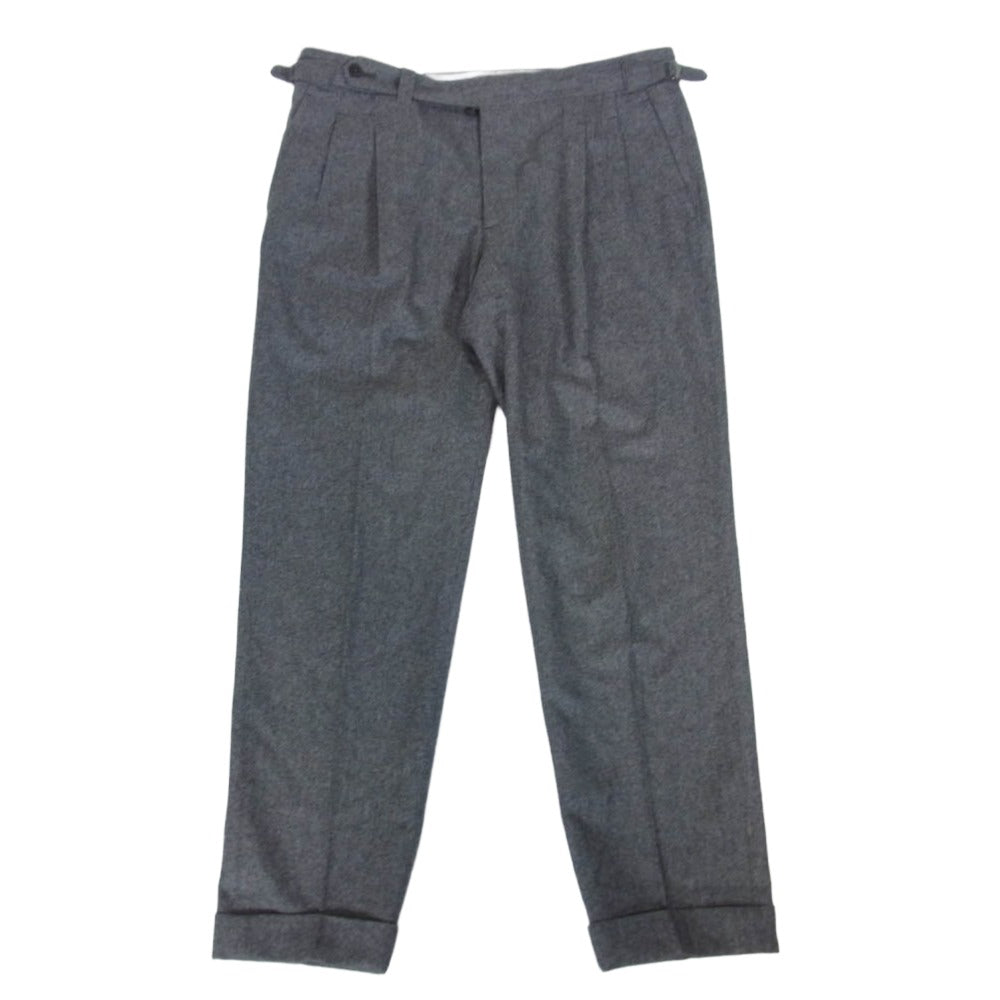 イガラシトラウザーズ BEAMS ビームスF別注 裾ダブル ウール パンツ グレー系 48【美品】【中古】