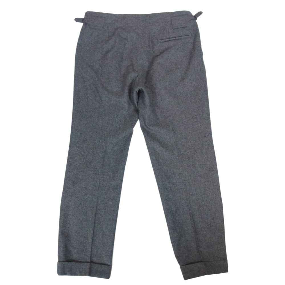 イガラシトラウザーズ BEAMS ビームスF別注 裾ダブル ウール パンツ グレー系 48【美品】【中古】