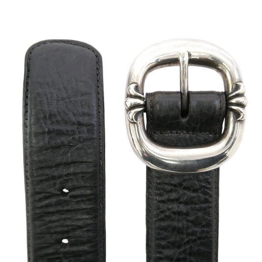 CHROME HEARTS クロムハーツ（原本無） BLT GUNSLINGER ガンスリンガー バックル 1.5 レザー ベルト ブラック系 36【中古】