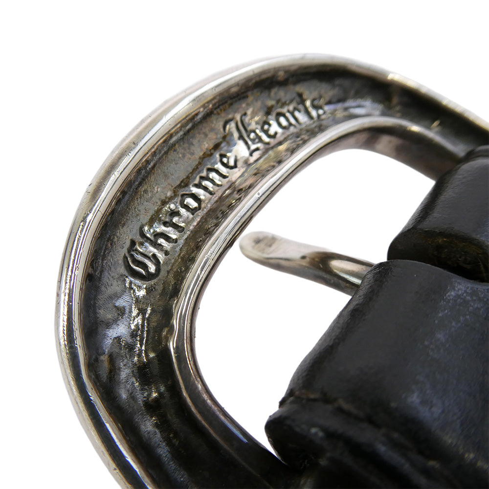 CHROME HEARTS クロムハーツ（原本無） BLT GUNSLINGER ガンスリンガー バックル 1.5 レザー ベルト ブラック系 36【中古】