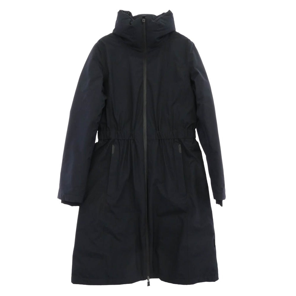 Herno ヘルノ PI00321DL-11123-9290 LAMINAR GORE-TEX ゴアテックス 止水ジップ スタンドカラー ラミナー ダウンコート ブラック系 38【中古】