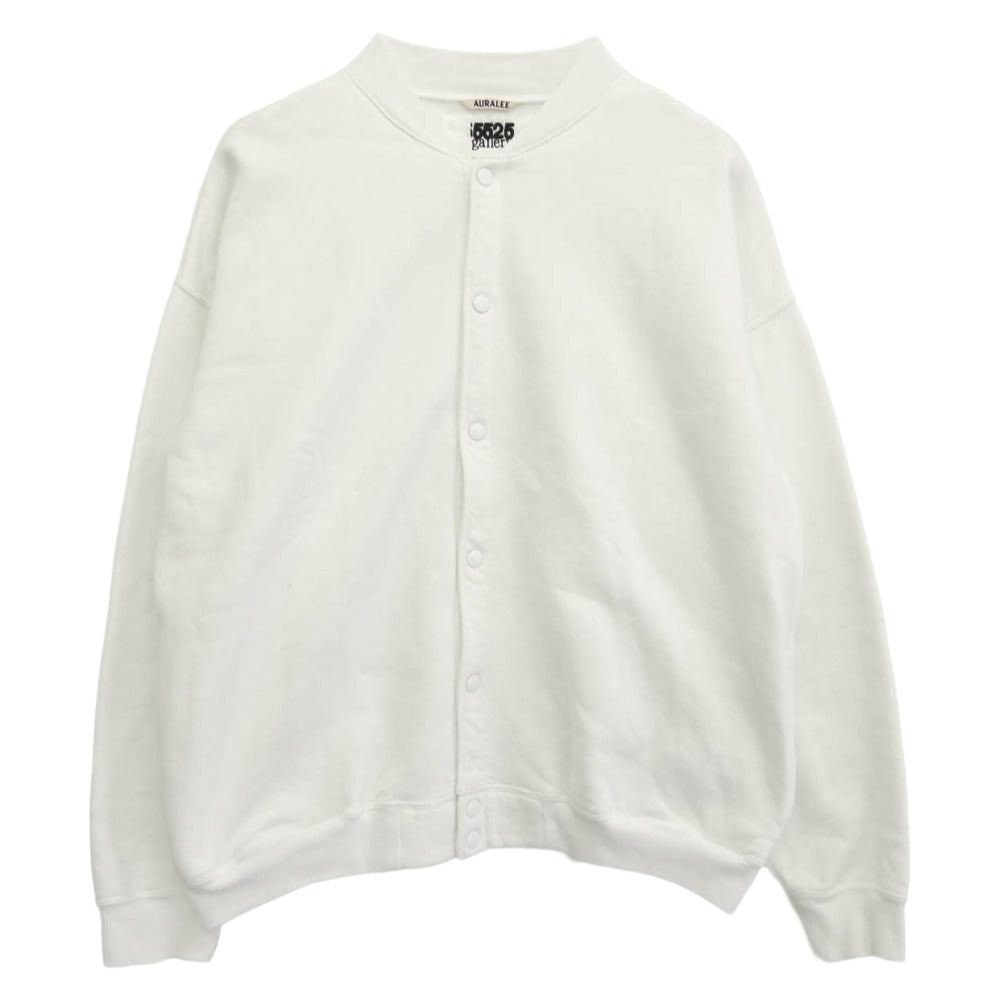 AURALEE オーラリー 18AW A8AC05SP 5525gallery 5525ギャラリー SWEAT BLOUSON スナップボタン スウェット生地 ブルゾン ホワイト系 5【中古】