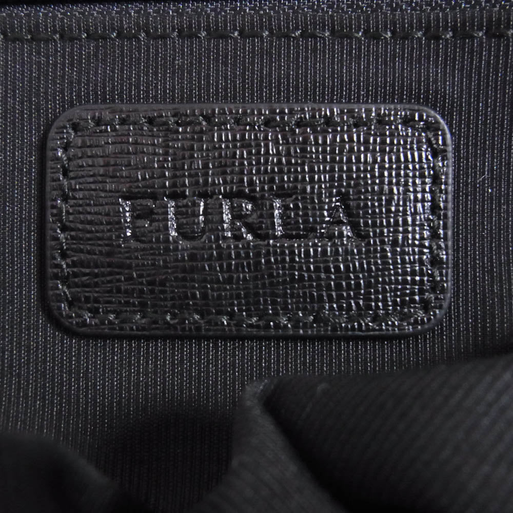 Furla フルラ ナイロン レザー ボストン バッグ ブラック系【中古】