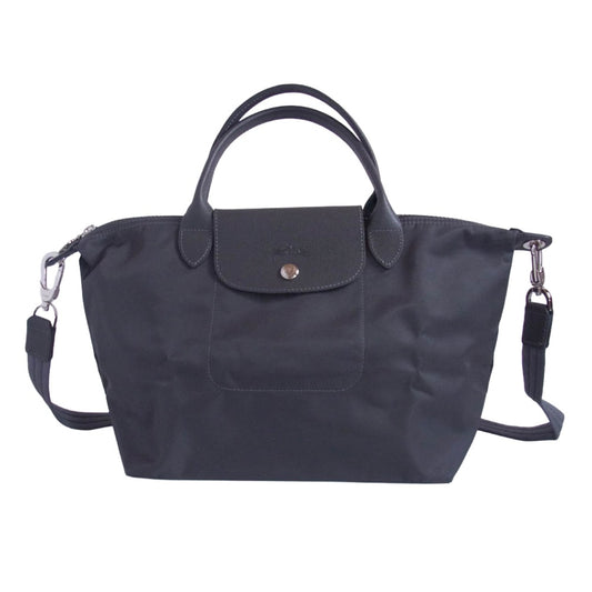 Longchamp ロンシャン ル プリアージュ ネオ S 2WAY バッグ カーキ系【中古】