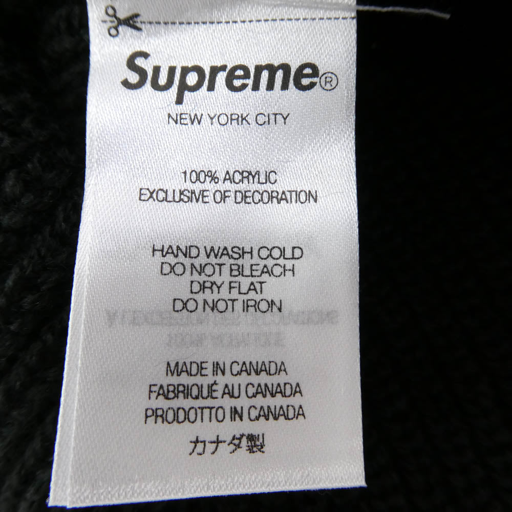 Supreme シュプリーム 25AW Loose Gauge Beanie ルーズ ゲージ ビーニー ニット キャップ ブラック系 表記なし【極上美品】【中古】