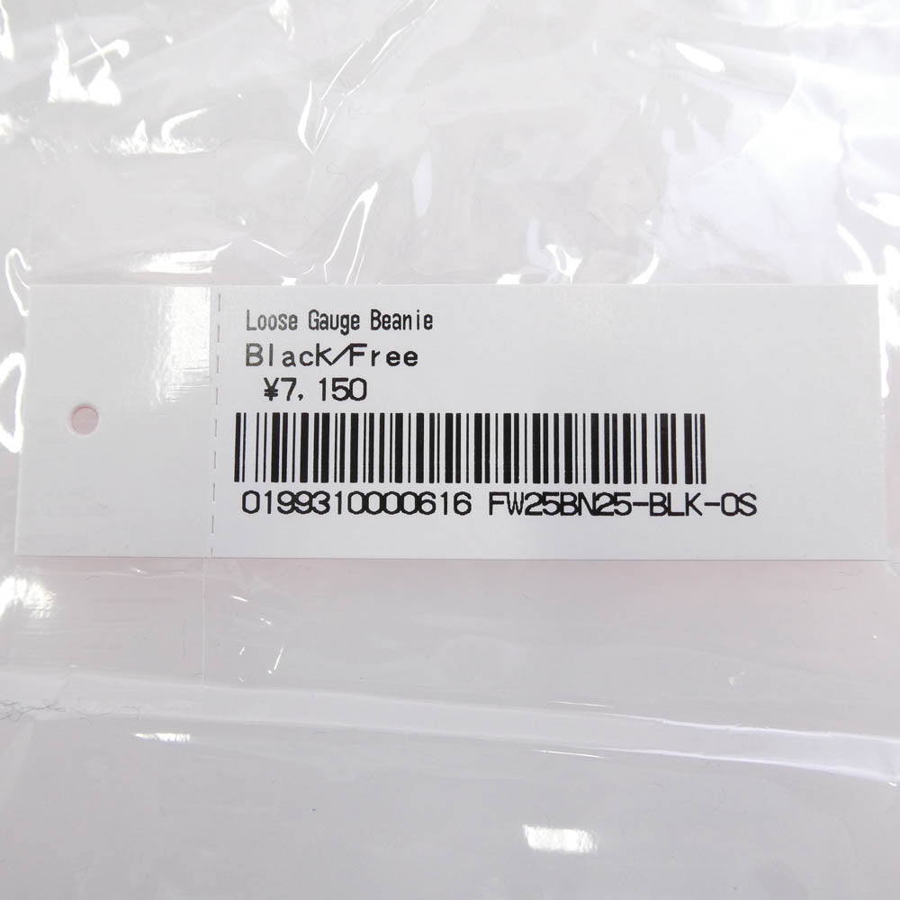 Supreme シュプリーム 25AW Loose Gauge Beanie ルーズ ゲージ ビーニー ニット キャップ ブラック系 表記なし【極上美品】【中古】