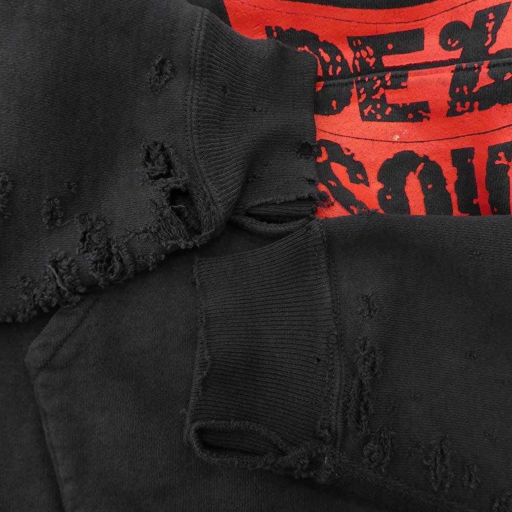 SAINT MICHAEL セントマイケル 25AW SM-HR1-0000-C19 DLS HOODIE DE LA SOUL デラソウル フラワー プリント プルオーバー スウェット パーカー グレー系 M【中古】