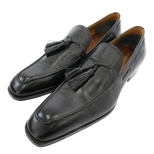 ジンターラ1971 ゴートスキン タッセル ローファー ブラック系 41.5【極上美品】【中古】