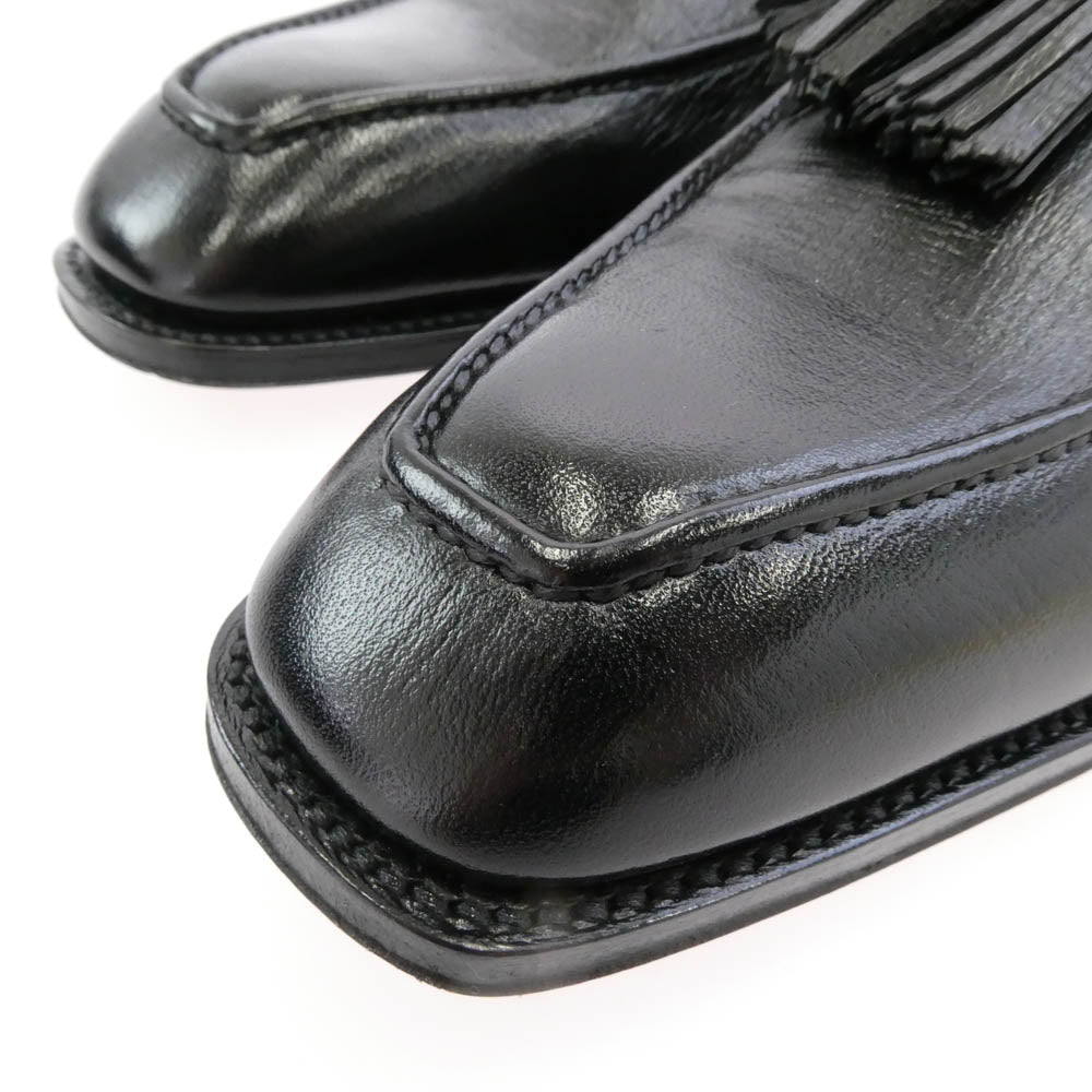 ジンターラ1971 ゴートスキン タッセル ローファー ブラック系 41.5【極上美品】【中古】