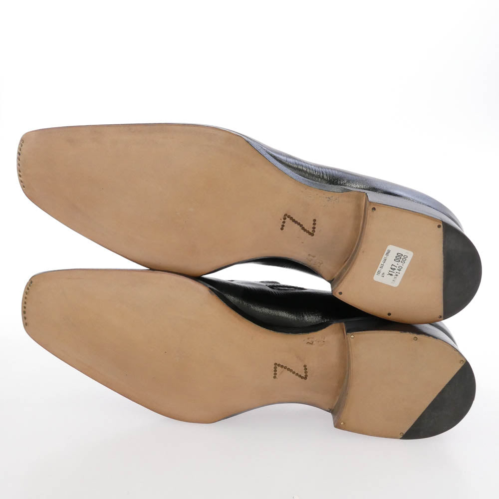 ジンターラ1971 ゴートスキン タッセル ローファー ブラック系 41.5【極上美品】【中古】