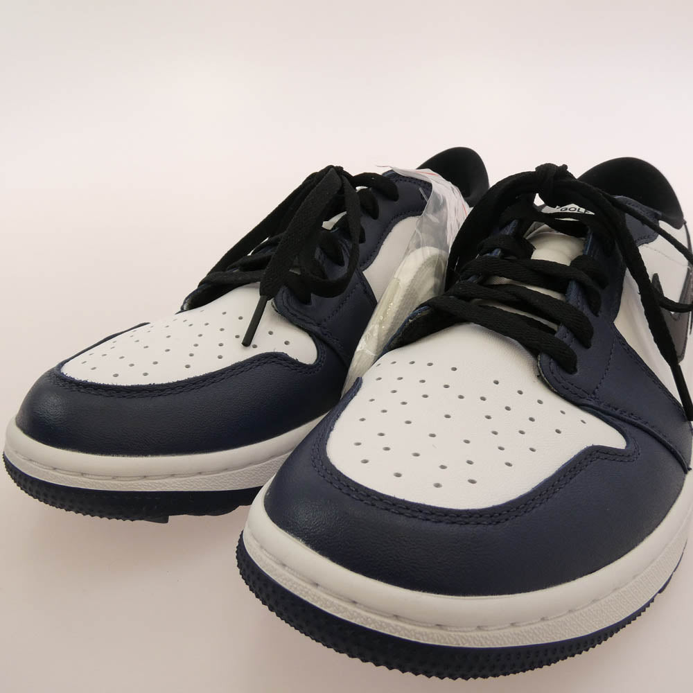 NIKE ナイキ DD9315-104 Air Jordan 1 Low Golf Midnight Navy エアジョーダン1 ロー ゴルフ ミッドナイトネイビー ローカットスニーカー ホワイト系 ネイビー系 29cm【新古品】【未使用】【中古】