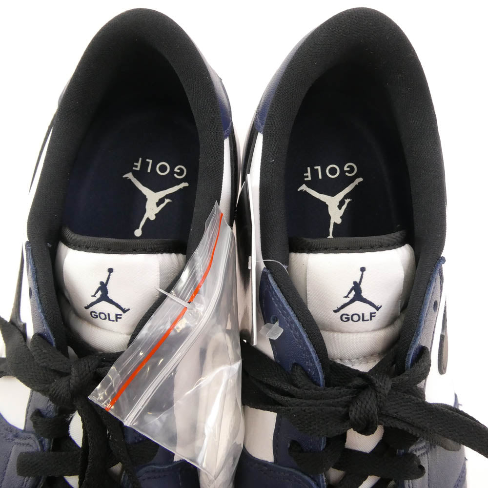 NIKE ナイキ DD9315-104 Air Jordan 1 Low Golf Midnight Navy エアジョーダン1 ロー ゴルフ ミッドナイトネイビー ローカットスニーカー ホワイト系 ネイビー系 29cm【新古品】【未使用】【中古】