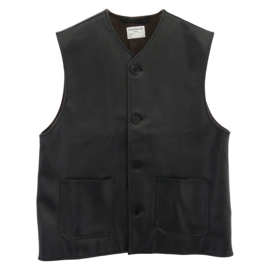 バッカーズ Vest JERKIN Type フェイクレザー ジャーキン ベスト ダークブラウン系 サイズ表記なし【中古】