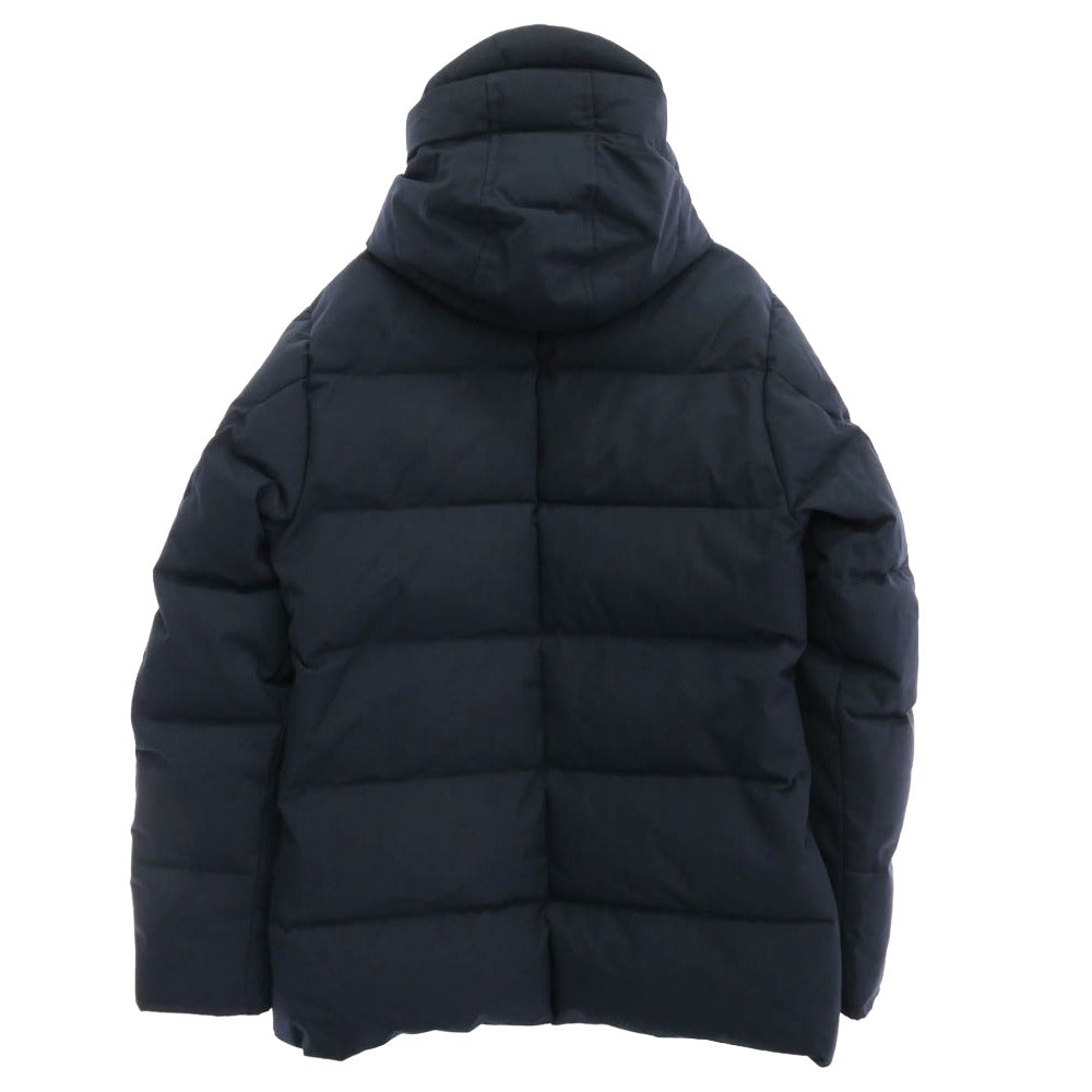 Pyrenex ピレネックス HMM018 BELFORT ベルフォート フーデッド ダウンジャケット ネイビー系 L【中古】