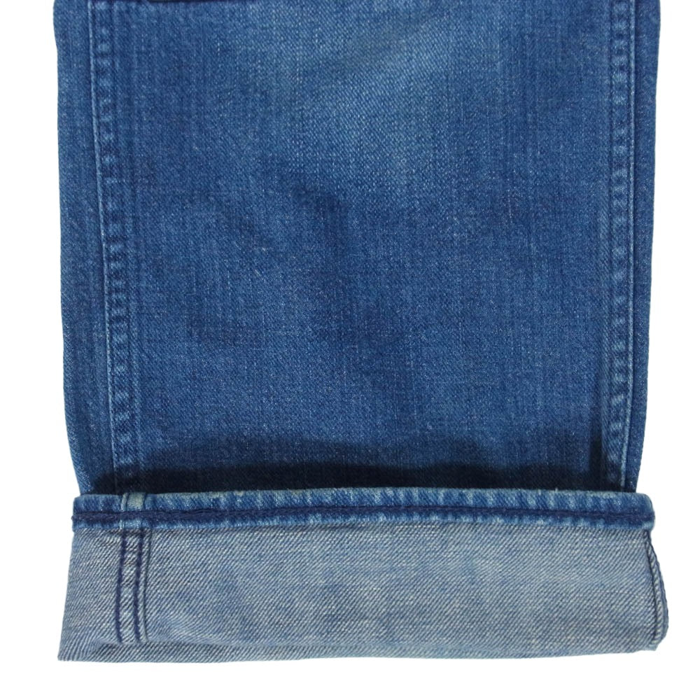 A BATHING APE アベイシングエイプ 1930-150-027 バック刺繍 ダブルニー ペインター パンツ インディゴブルー系 L【中古】